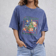 From The Windows To The Walls I'm About To Deck These vintage washed oversized T-shirt in Blue