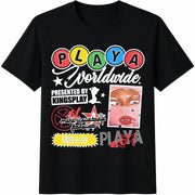 Playa Worldwide Kingsplay Cotton T-Shirt in Black