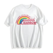 Take a It's in a Book Cotton T-Shirt in White