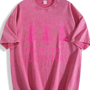 You Can't Scare Me I Have Three Daughters Vintage Washed T-Shirt in Red