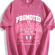 Promoted to Grandma Vintage Washed T-Shirt in Red