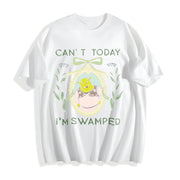 Shrek Coquette Floral Cotton T-Shirt in White