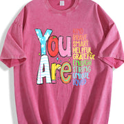 You Are Kind Back to School Vintage Washed T-Shirt in Red