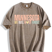 Minnesota Never Forget Vintage Washed T-Shirt in Brown
