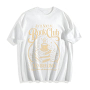 Anti Social Book Club Cotton T-Shirt in White