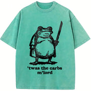 It Was the Carbs Frog Vintage Washed T-Shirt in Blue