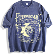 Moon vintage washed oversized T-shirt in Blue