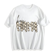 Boy Mama Mothers Day for Mom Cotton T-Shirt in White
