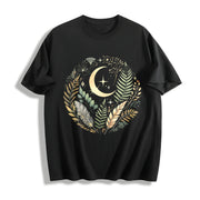 Short-sleeve Stretch Cotton T-Shirt in Black
