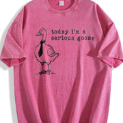 Serious Goose Vintage Washed T-Shirt in Red