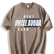 Best Uncle Bubber Ever Vintage Washed T-Shirt in Brown