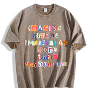 ✊🏾 Anti ICE Vintage Washed T-Shirt in Brown