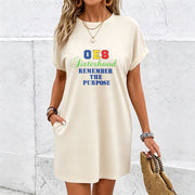 OES Sisterhood Remember the Purpose Dress Cotton T-Shirt in White