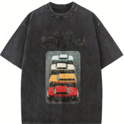 Volvo 1974 Marketing Campaign Vintage Washed T-Shirt in Black