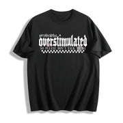 Probably Overstimulated Cotton T-Shirt in Black