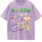 The Hardy Boyz Wrestling – WWE Legends – Jeff & Matt vintage washed oversized T-shirt in Purple