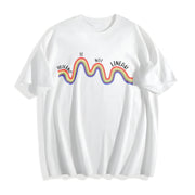 Mental Health Healing Is Not Linear Cotton T-Shirt in White