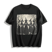 The Girls Will Be Girls Witch Cotton T-Shirt in Black