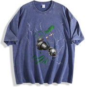 Superstyle Dr.Doom The Masked Tyrant Doctor Doom MCU vintage washed oversized T-shirt in Blue
