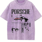 911 GT3RS Vintage Washed T-Shirt in Purple
