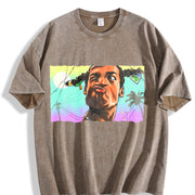 Statement - Valentine's Day for /Dad Vintage Washed T-Shirt in Brown