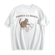 ColorsChinga La Migra Cotton T-Shirt in White