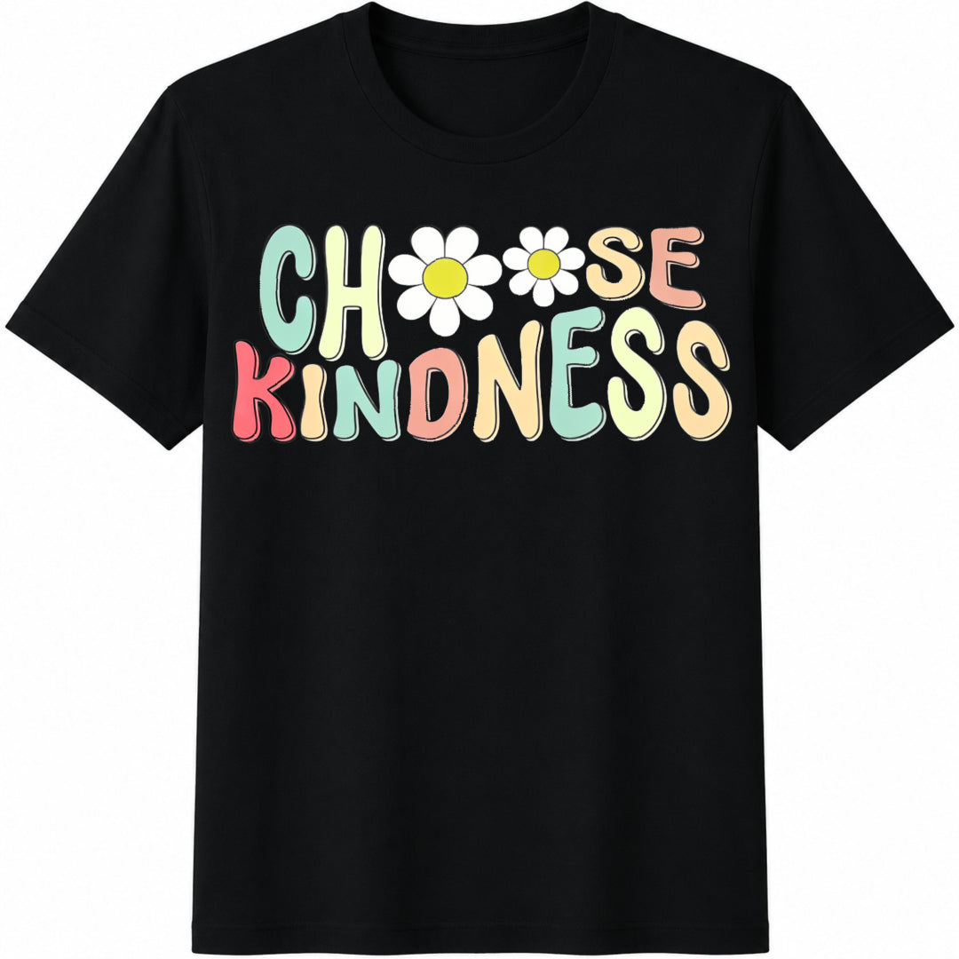 Choose Kindness Cotton T-Shirt in Black