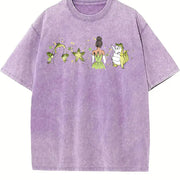 New Orleans Princess Vintage Washed T-Shirt in Purple