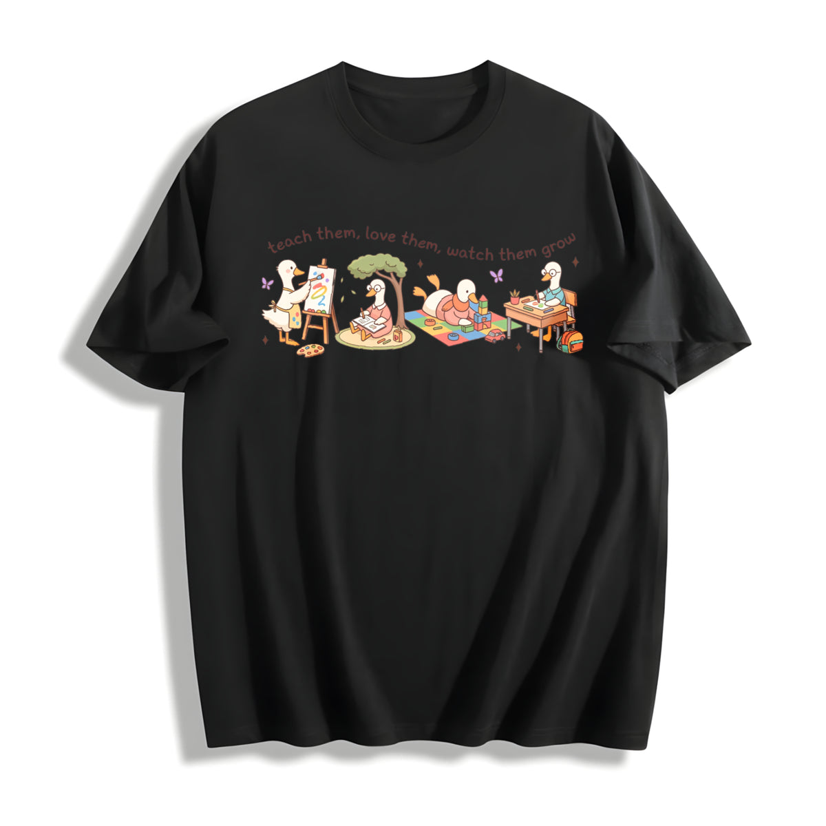 Preschool Pre-k Cotton T-Shirt in Black