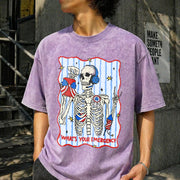 Dispatcher 4th of July Vintage Washed T-Shirt in Purple