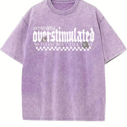 Probably Overstimulated Vintage Washed T-Shirt in Purple