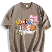 ✊🏾 Mom's MotherHood Vintage Washed T-Shirt in Brown