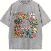 Love the Unloved Insects vintage washed oversized T-shirt in Gray