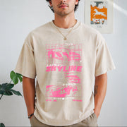 Nissan Skyline Vintage Washed T-Shirt in Beige
