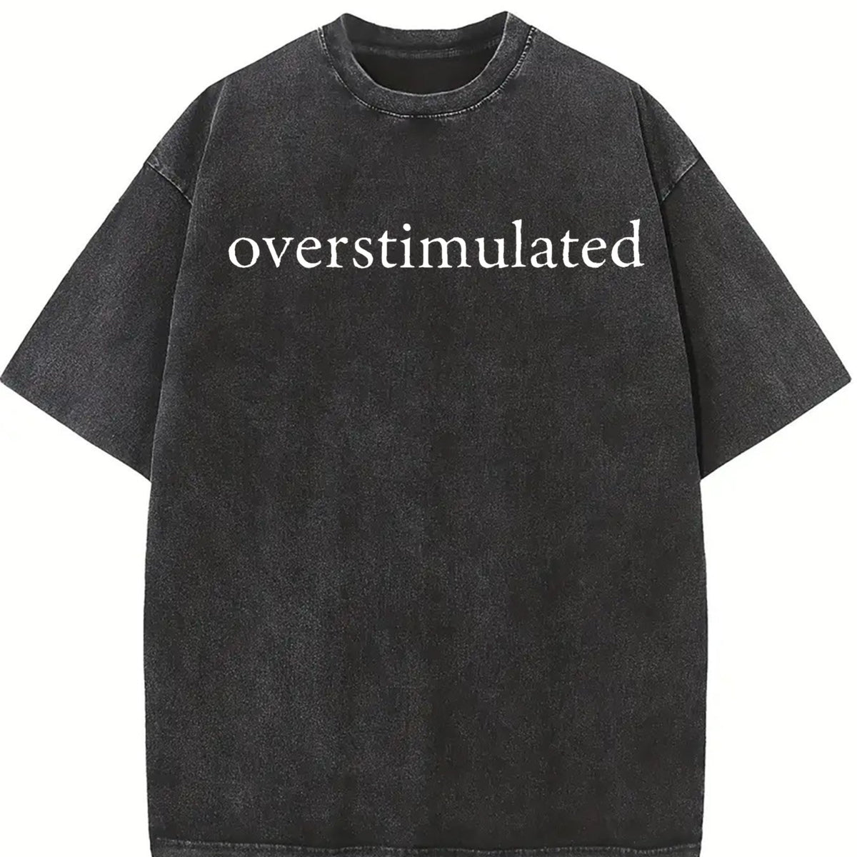 American Retro Pink Vintage Washed T-Shirt in Black