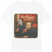 Dr Pepper Halloween Cotton T-Shirt in White