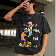Ed Edd n Eddy Stack Vintage Washed T-Shirt in Black