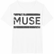 Muse Band Logo Cotton T-Shirt in White