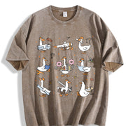 Silly Goose Architect Vintage Washed T-Shirt in Brown
