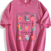 Reading Is My Jam St Patricks Vintage Washed T-Shirt in Red