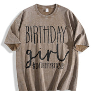Birthday Girl 30th Birthday 30th Birthday Thirtieth 30th Vintage Washed T-Shirt in Brown