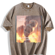 Another Totally Fine Event Dissociating Doll Vintage Washed T-Shirt in Brown