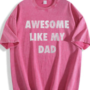 Awesome Like My Dad Vintage Washed T-Shirt in Red
