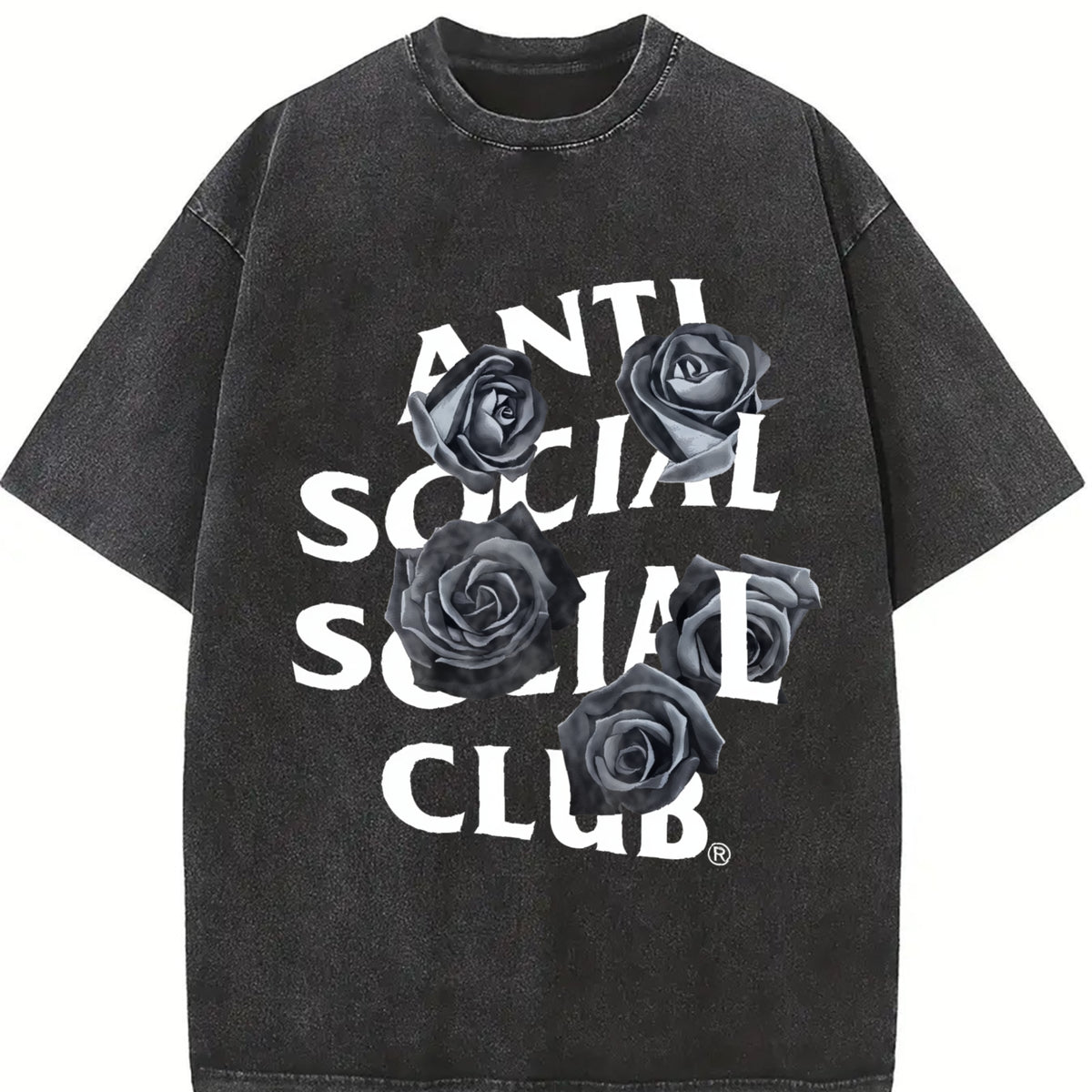 Anti Social Club Vintage Washed T-Shirt in Black
