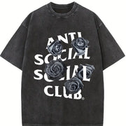 Anti Social Club Vintage Washed T-Shirt in Black