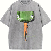 The Dream Model 911 Vintage Washed T-Shirt in Gray