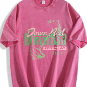 Born Down Bad Vintage Washed T-Shirt in Red