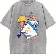 John Daly Golf of America 4th of July Vintage Washed T-Shirt in Gray