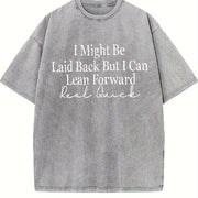 I Might Vintage Washed T-Shirt in Gray