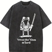 It Was the Tism Frog Vintage Washed T-Shirt in Black